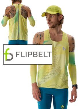 FLIPBELT {NWT} Men's Marathon Mesh Tank - Medium - Spring Bud